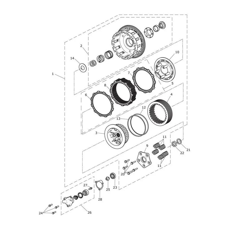 Embrayage Tiger Explorer XC (VIN jusqu’au 740276) Micro-Fiche