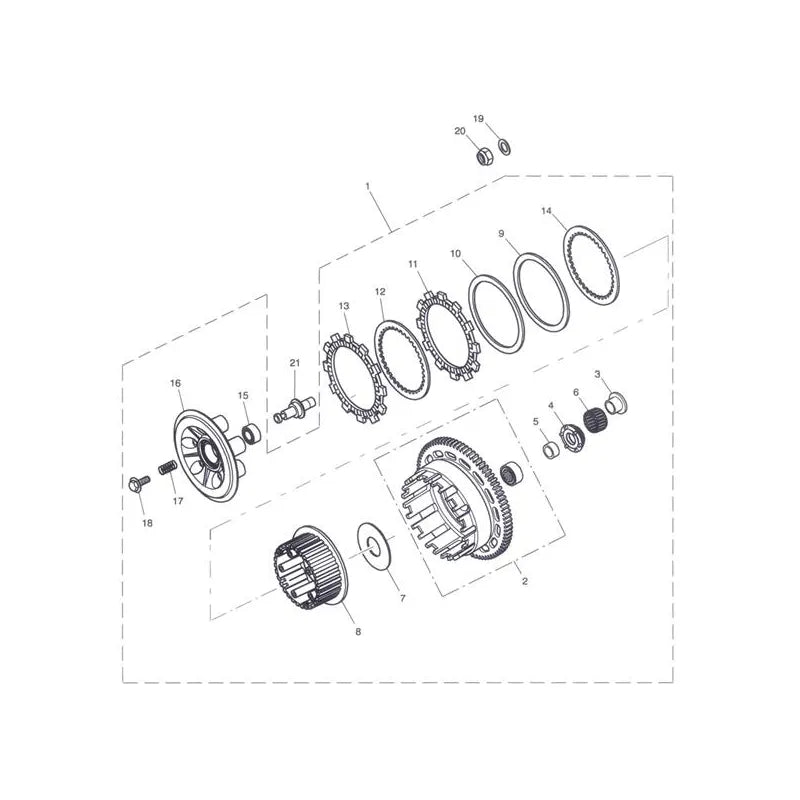 Embrayage Tiger Sport 1050 VIN 570059 à 750469 Micro-Fiche