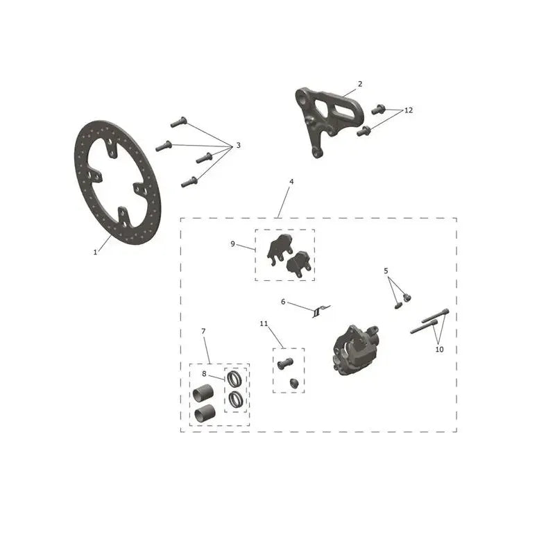 Étrier Frein Arrière et Disque Scrambler 900 VIN à partir de CM9964 Micro-Fiche