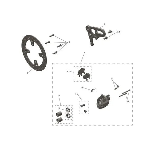 Étrier Frein Arrière et Disque Scrambler 900 VIN à partir de CM9964 Micro-Fiche