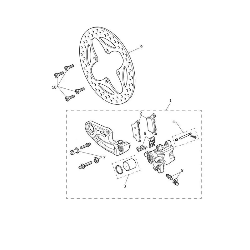 Frein Arrière et Disque Tiger 1200 GT Explorer Micro-Fiche