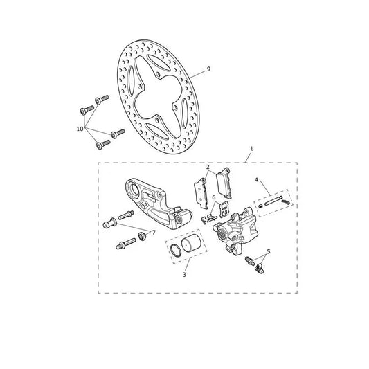 Frein Arrière et Disque Tiger 1200 Rally Explorer Micro-Fiche