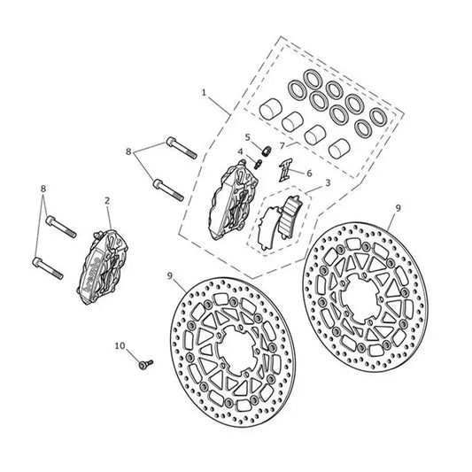 Étrier Frein Av et Disques