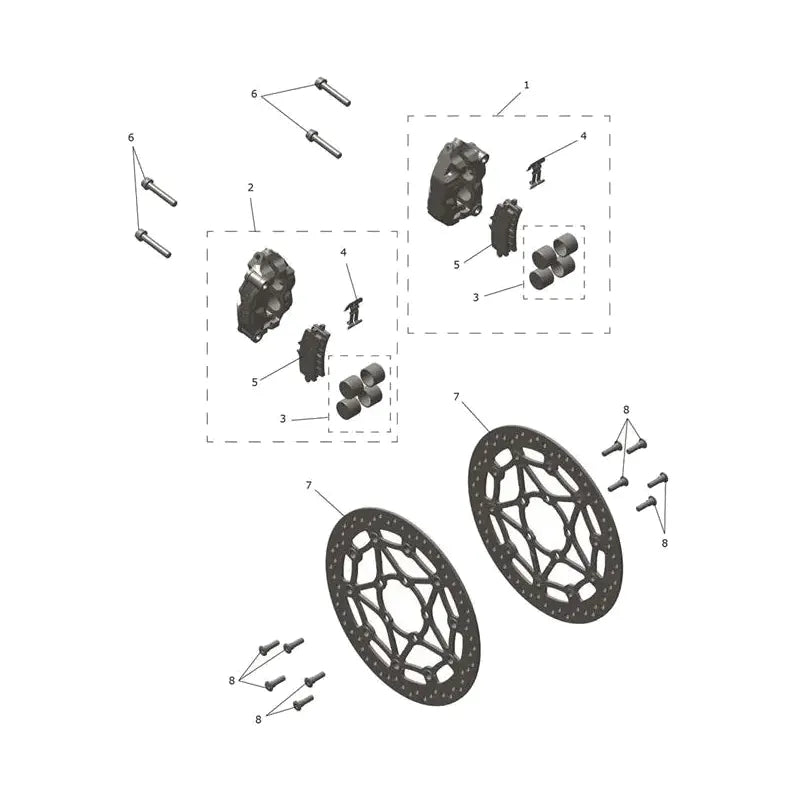 Étrier Frein Avant et Disque Speed Triple 1200 RX Micro-Fiche