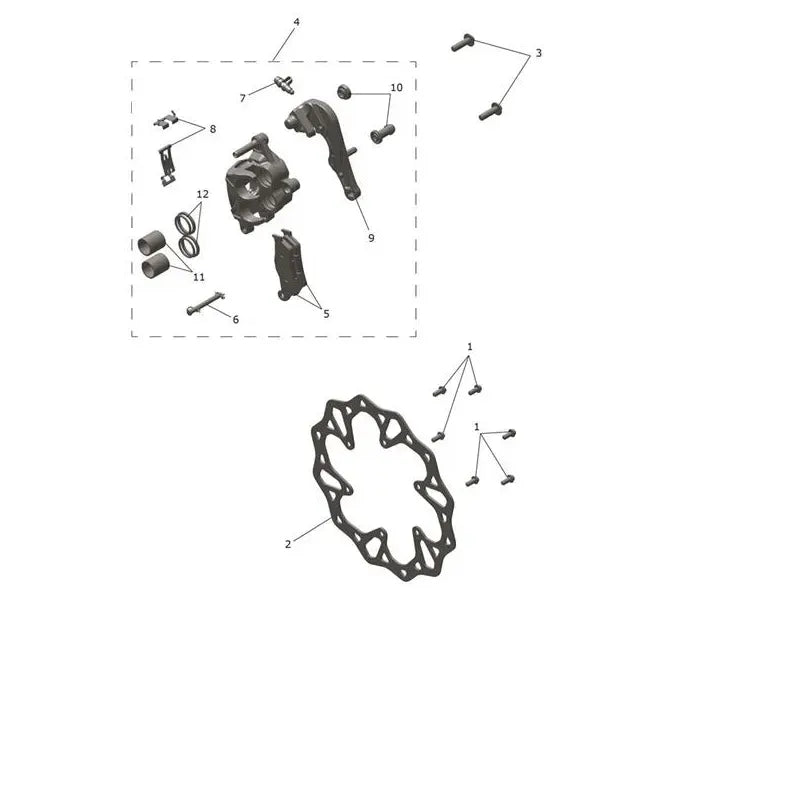 Étrier Frein Avant et Disque TF 450-C Micro-Fiche