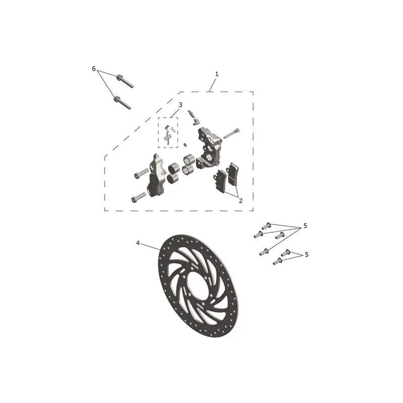 Étrier Frein Avant et Disque Tracker 400 Micro-Fiche