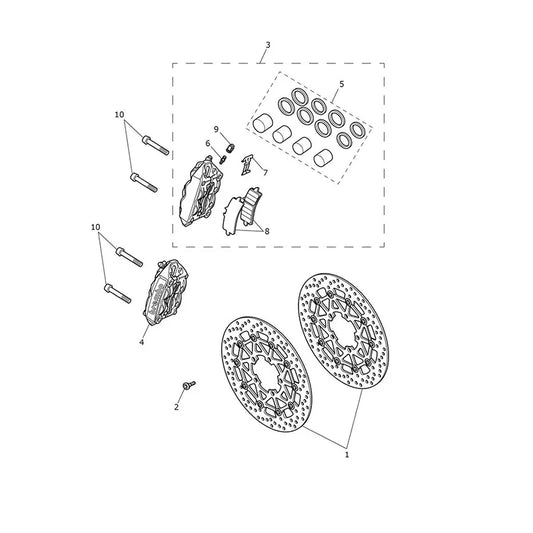 Étrier de Frein Avant et Disque