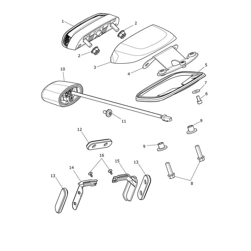 Feu Arrière Scrambler 1200 XE VIN BP0885 à CL1736 Micro-Fiche