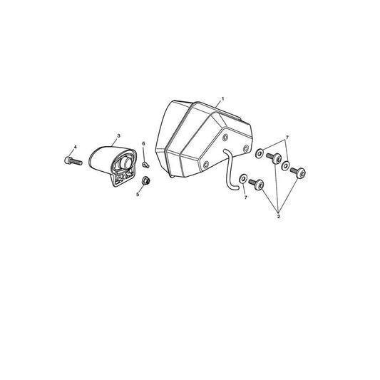 Feu Arrière Tiger 1050 (VIN 287504 à 570058) Micro-Fiche