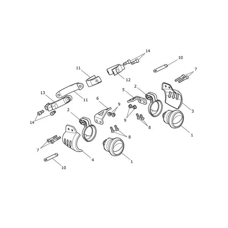 Feux Antibrouillard Scrambler 1200 XE VIN à partir de CL1737 Micro-Fiche