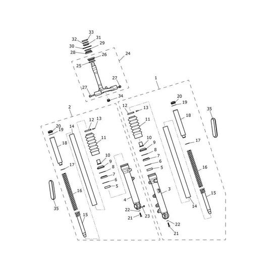 Fourche (VIN jusqu'au 914447) Street Scrambler 900 VIN jusqu'au AB9836 Micro-Fiche