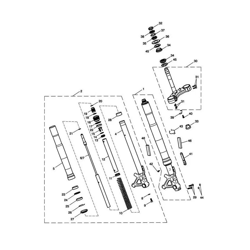 Fourche Tiger 1050 (VIN 287504 à 570058) Micro-Fiche