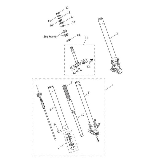 Fourche Tiger 850 Sport Micro-Fiche