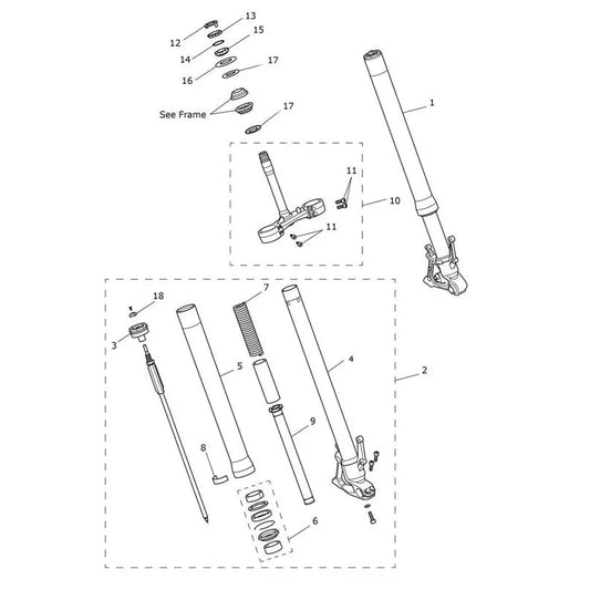 Fourche Tiger 900 GT VIN jusqu'au BP6440