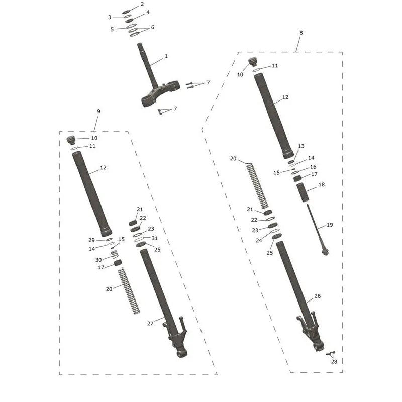 Fourche Trident 660 VIN à partir de CN4040 Micro-Fiche