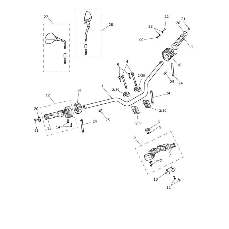 Guidon & Commodos Tiger 850 Sport Micro-Fiche