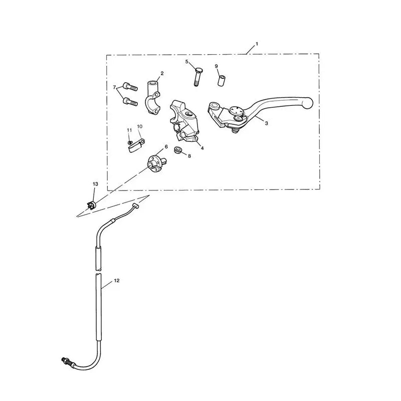 Levier d’Embrayage Speed Triple 1050 (VIN 210445 à 461331) Micro-Fiche