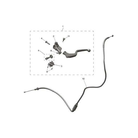 Levier d’Embrayage Tracker 400 Micro-Fiche