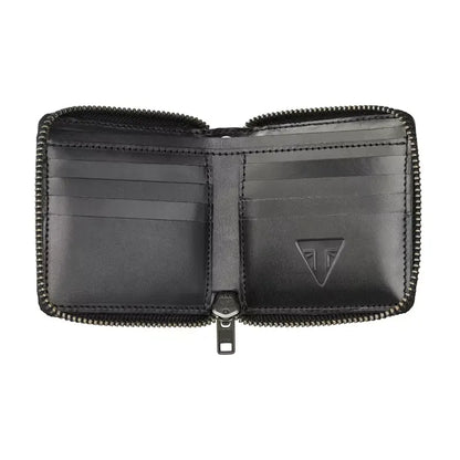 Portefeuille en Cuir Carré à Zip inside