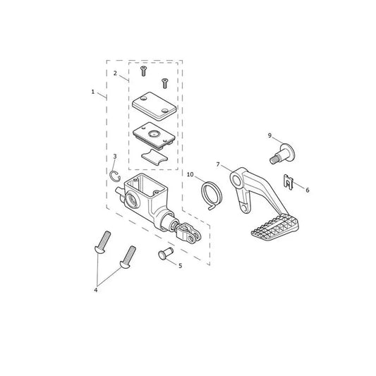 Maître Cylindre Frein Arrière Rocket 3 R Black Micro-Fiche