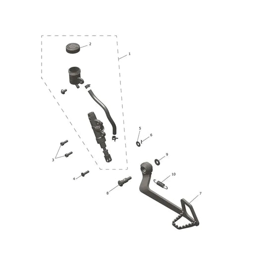 Maître Cylindre Frein Arrière Scrambler 400 XC Micro-Fiche