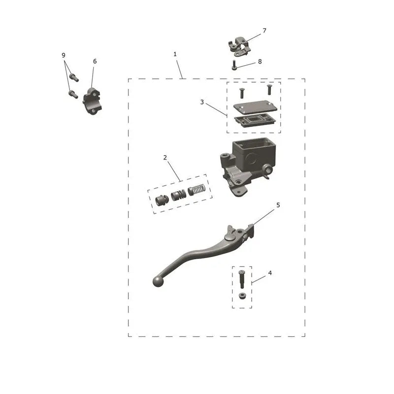 Maître-Cylindre Frein Avant & Durites Trident 800 Micro-Fiche