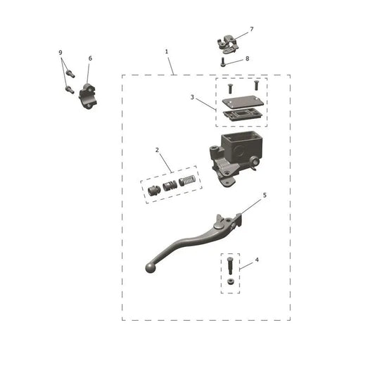 Maître-Cylindre Frein Avant & Durites Trident 800 Micro-Fiche
