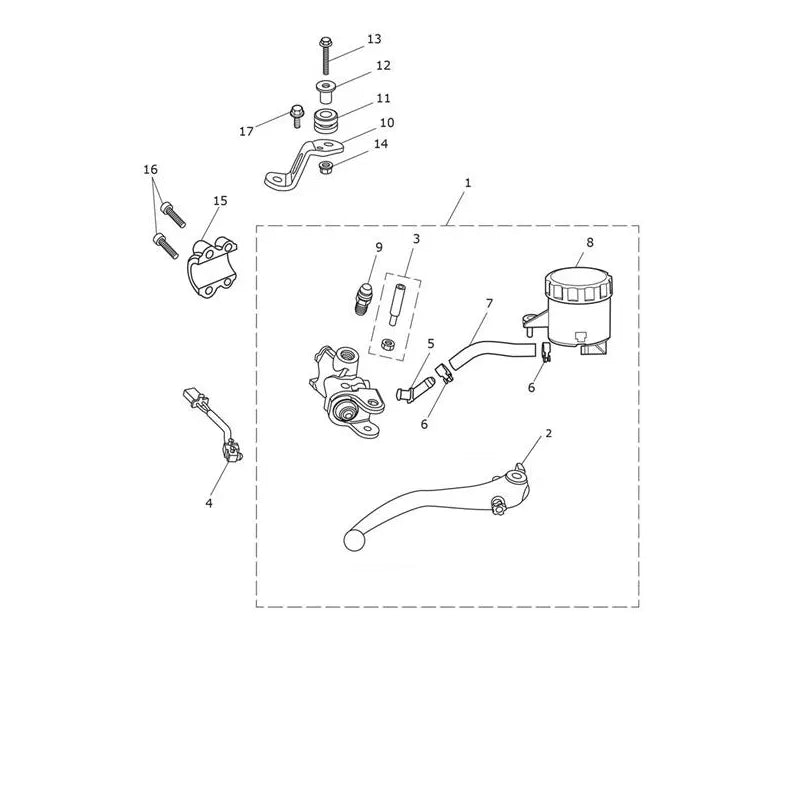 Maître Cylindre Frein Avant Scrambler 1200 XE VIN AC8499 à BN8564 Micro-Fiche