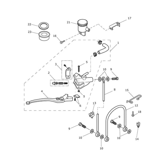 Maître-Cylindre Frein Avant V2 Street Triple 675R (VIN 560477 à 806645)