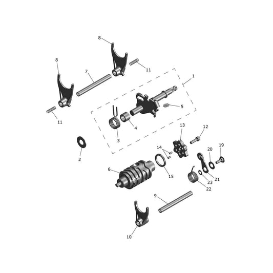 Mécanisme de Sélection Barillet Tracker 400 Micro-Fiche