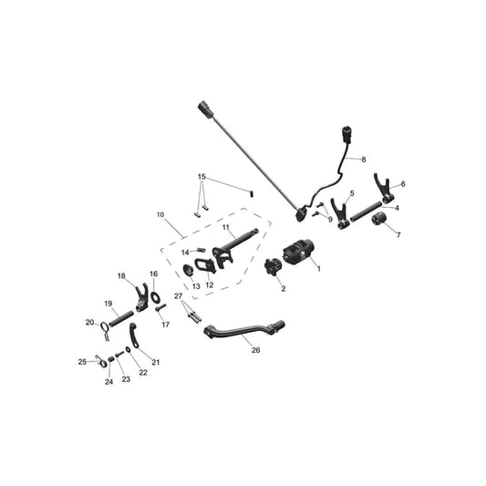 Mécanisme de Sélection de Vitesses TF 250-X VIN à partir de CF3825 Micro-Fiche