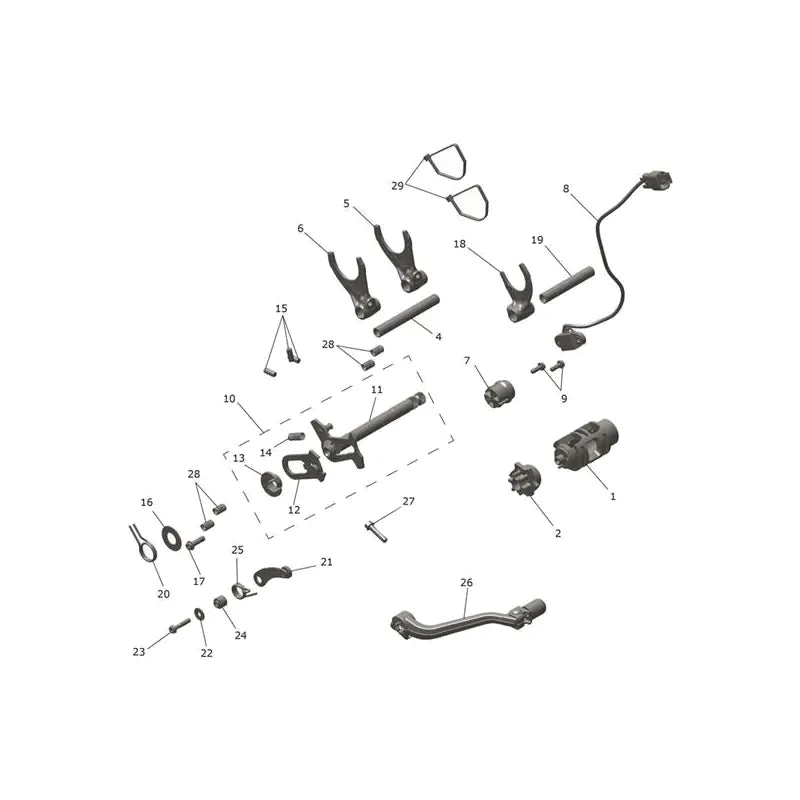 Mécanisme de Sélection de Vitesses TF 450-C Micro-Fiche