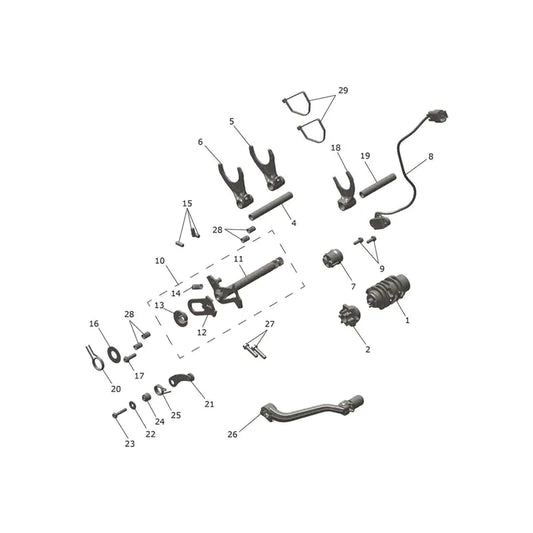 Mécanisme de Sélection de Vitesses TF 450-E Micro-Fiche