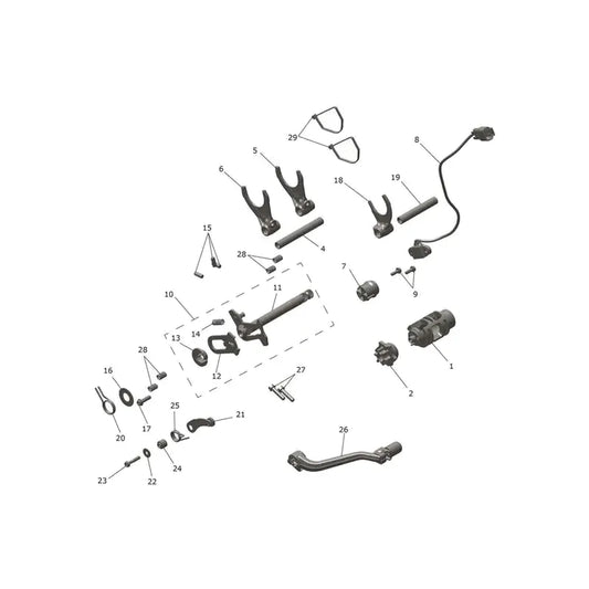 Mécanisme de Sélection de Vitesses TF 450-X Micro-Fiche