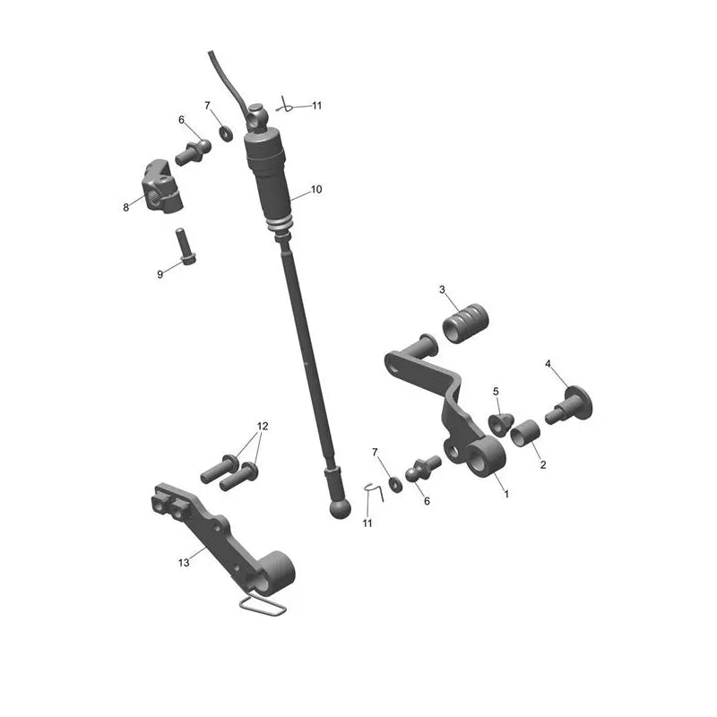 Mécanisme de Sélection de Vitesses Trident 660 VIN CB1390 à CN4039 Micro-Fiche