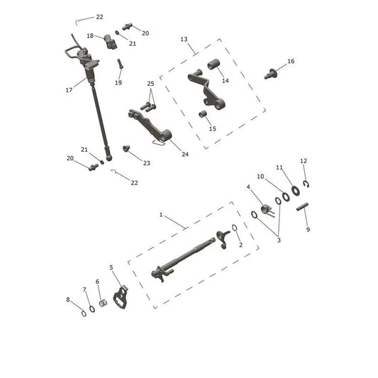 Mécanisme de Sélection de Vitesses Trident 800 Micro-Fiche