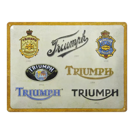 Plaque en Fer Blanc Logo Triumph