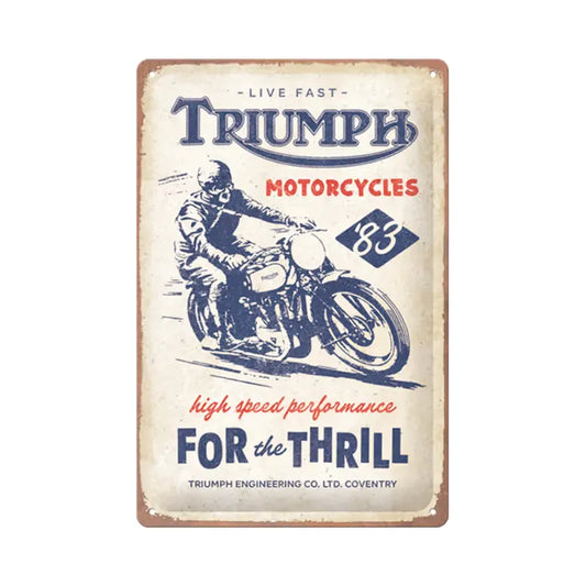 Plaque Émaillée Triumph For The Thrill