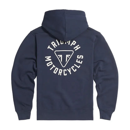 Sweat Triumph digby bleu marine logo dorsal