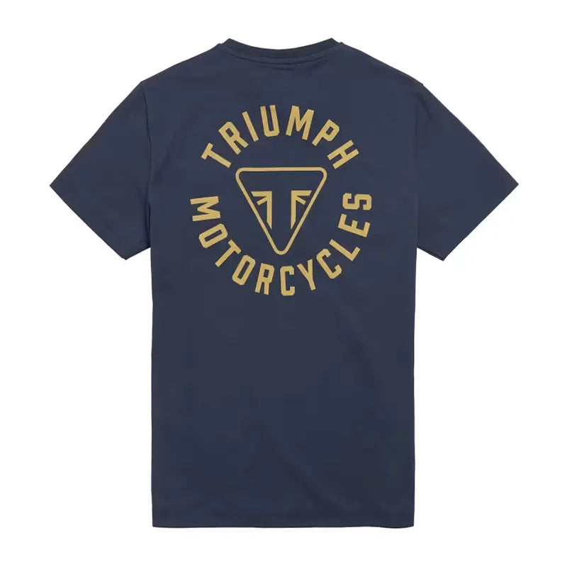 T-Shirt Newlyn Bleu Marine logo dorsal