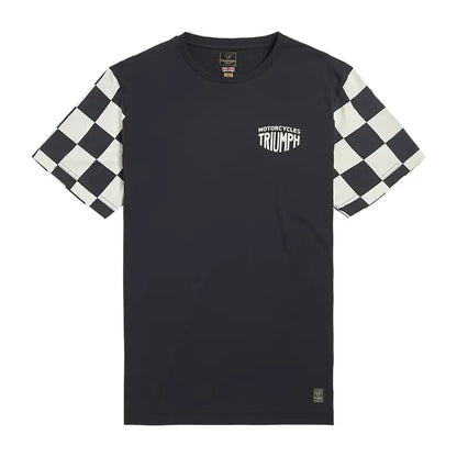 T-Shirt Preston à Damier Noir