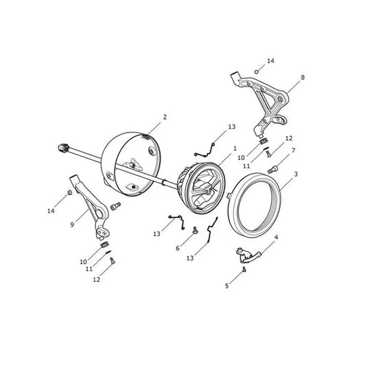 Phare Scrambler 1200 XC VIN jusqu'au AE9097 Micro-Fiche