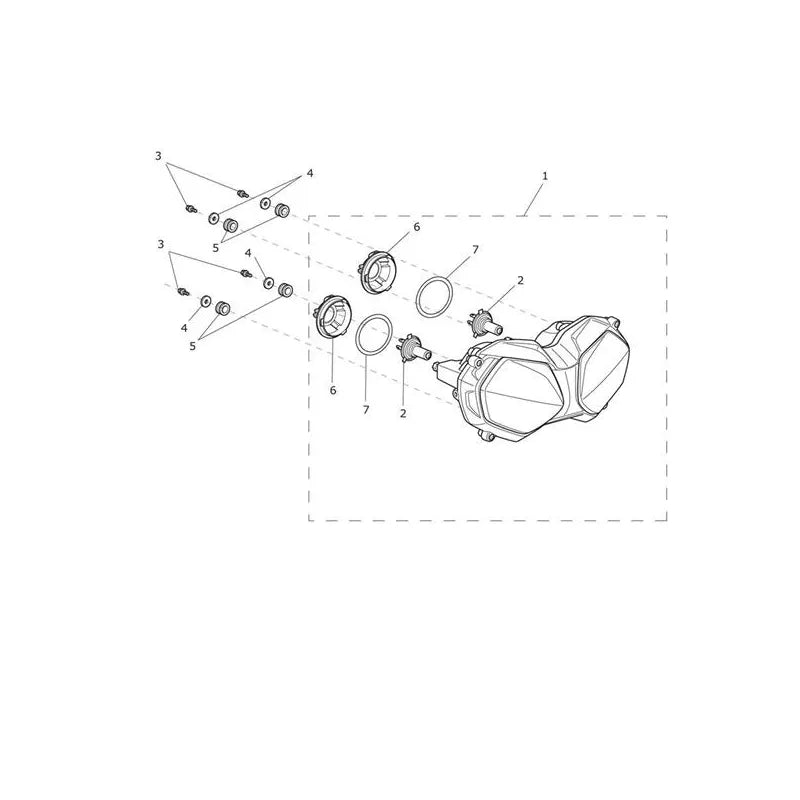 Phare Tiger 800 XC (VIN jusqu'au 674841) Micro-Fiche