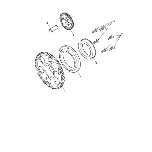 Pignons de Démarreur Daytona 660 VIN jusqu'au CM3406 Micro-Fiche