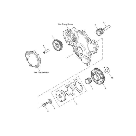 Pignons de Démarreur Speed Triple 1050 S VIN 735438 à 867684 Micro-Fiche