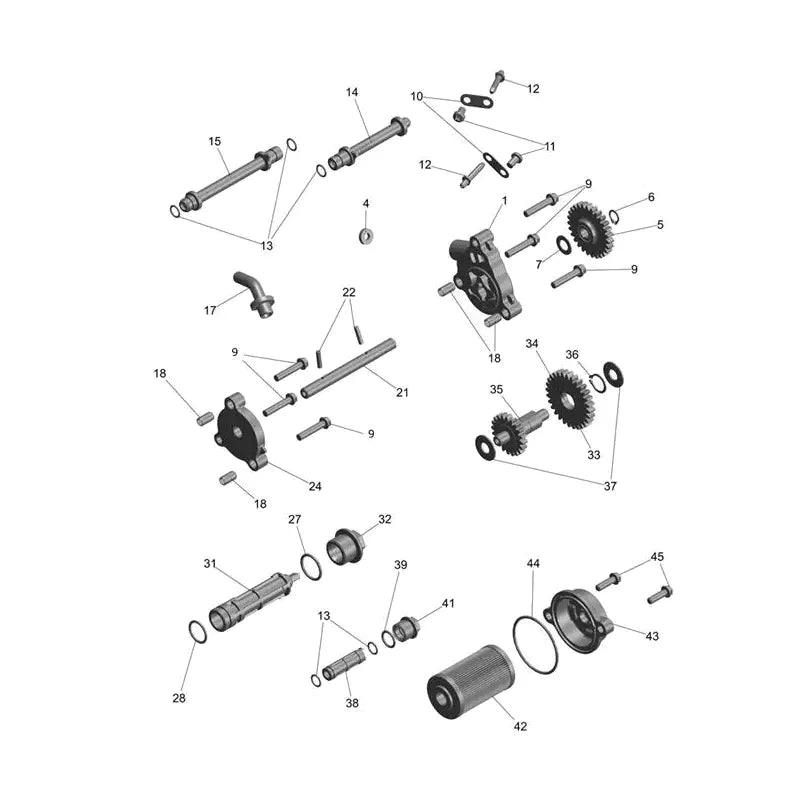 Pompe à Huile Scrambler 400 XC Micro-Fiche