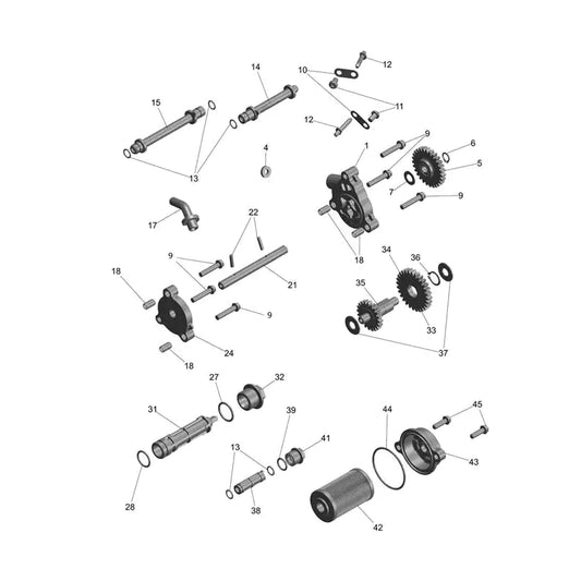 Pompe à Huile Scrambler 400 XC Micro-Fiche