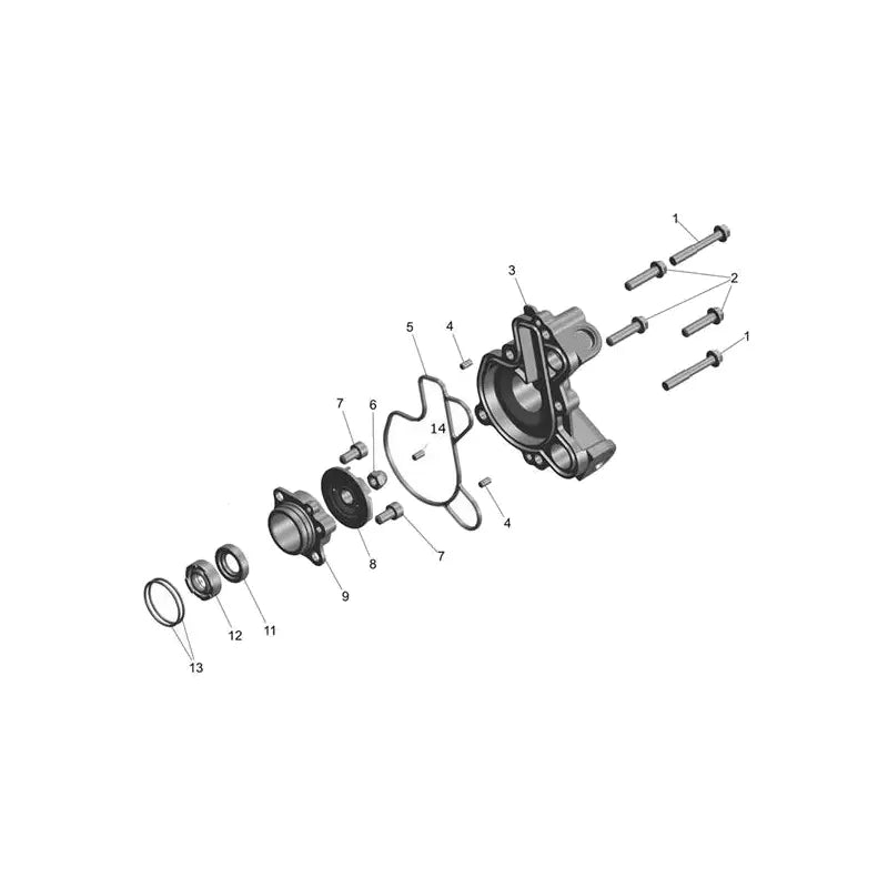Pompe à liquide de refroidissement Scrambler 400 X Micro-Fiche