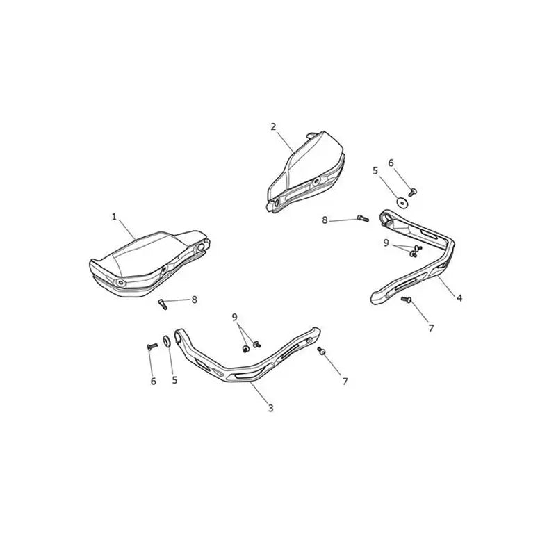 Protèges Mains Scrambler 1200 XE VIN AC8499 à BN8564 Micro-Fiche