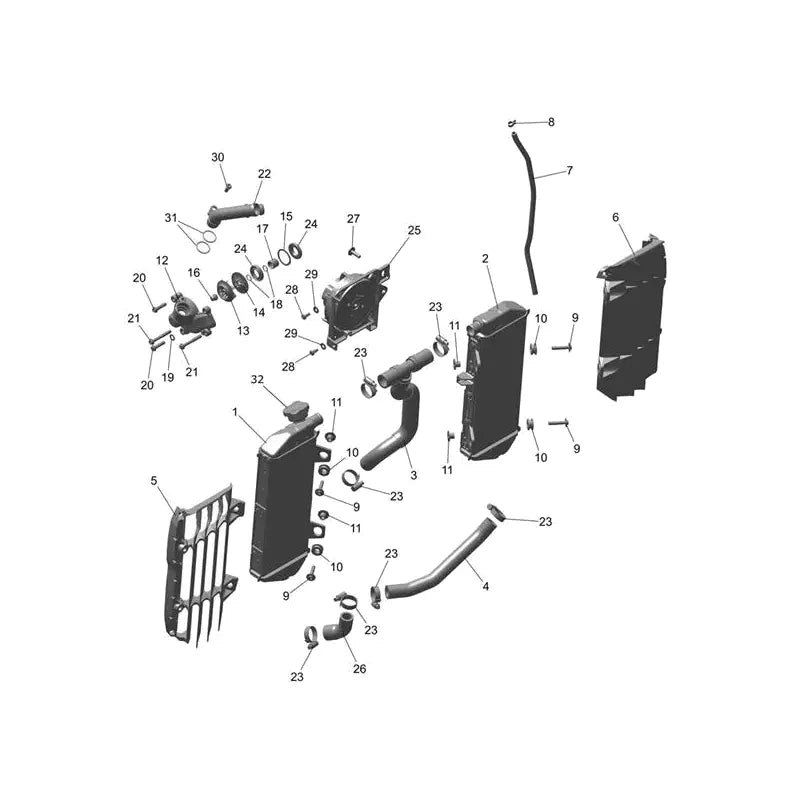 Radiateur, Ventilateur et Thermostat TF 450-E Micro-Fiche